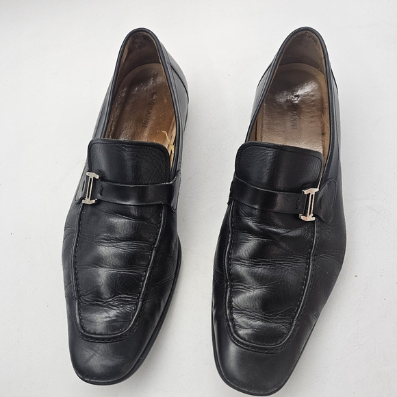 Magnanni Lino Buckle Loafers – Men’s Size 11.5 Black Leather , Made In SPAIN - Picture 2 of 12